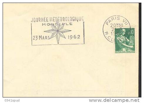 1962  France  75 Paris  Météorologie  Meteorologia Meteorology - Clima & Meteorología