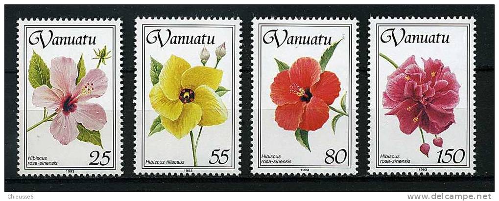 Vanuatu ** N° 903 à 906 - Les Hibiscus - Vanuatu (1980-...)