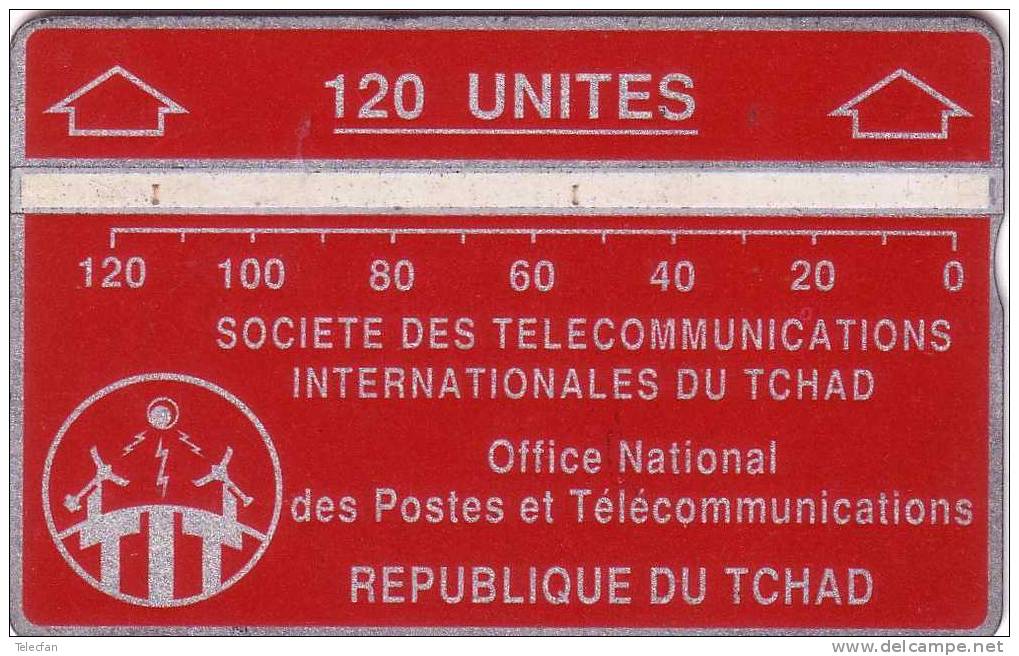 TCHAD ONPT HOLOGRAPHIQUE LANDIS ET GYR 120U ROUGE N° 422D.....  UT SUPERBE RARE - Chad