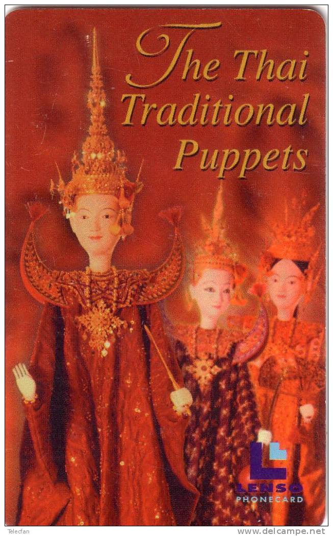 THAILANDE THE THAI TRADITIONNAL PUPPETS 300 BAHT UT SUPERBE RARE - Tailandia