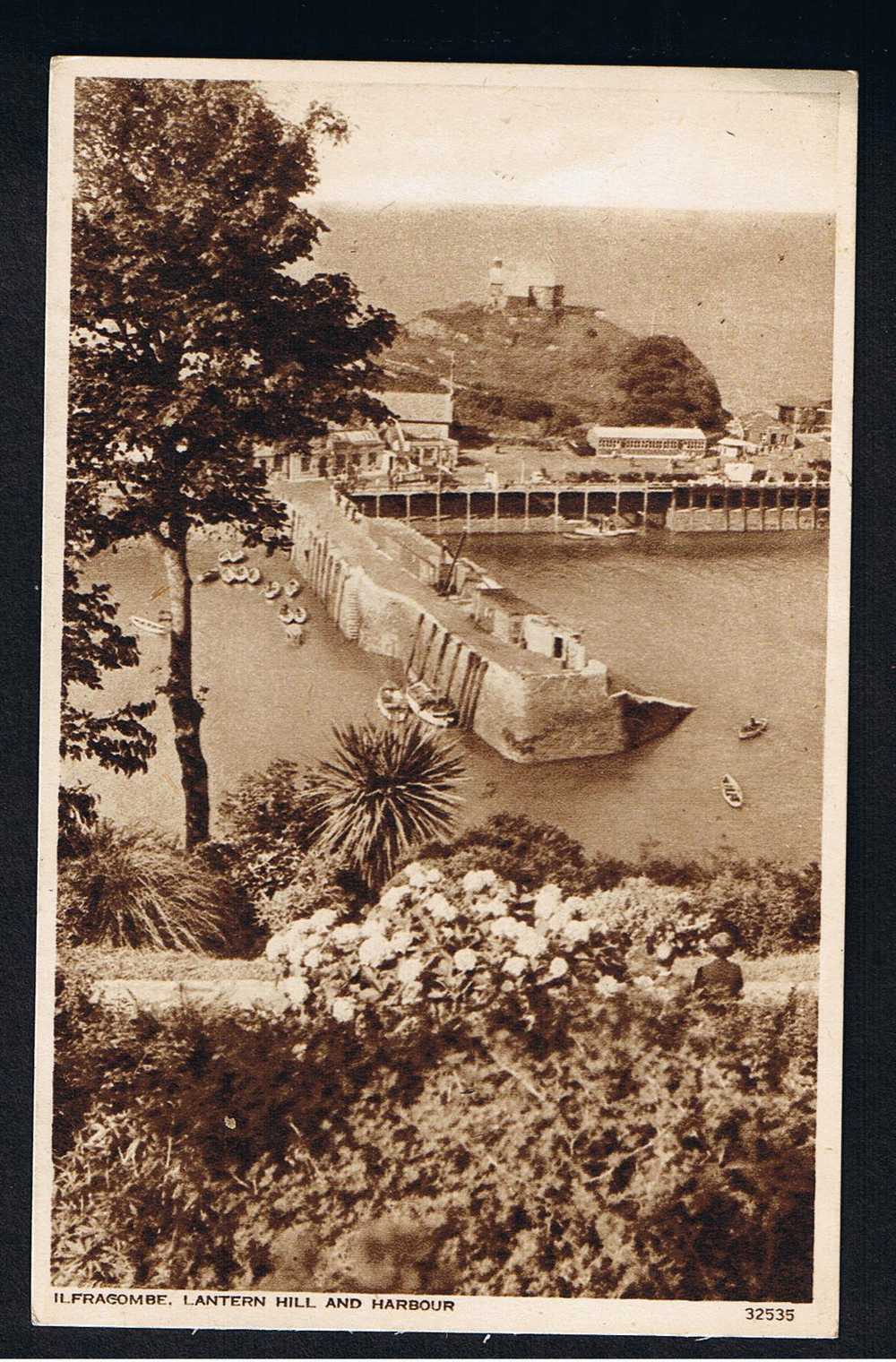 RB 651 - 1946 Postcard Lantern Hill Ilfracombe Devon - Unusual Use Of 2 1/d Victory Stamp - Ilfracombe