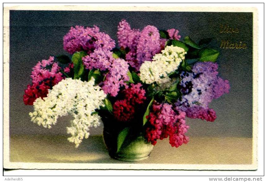 Vive Marie Moederdag 1938 Vaas Bloemen Vase Fleurs - Fête Des Mères