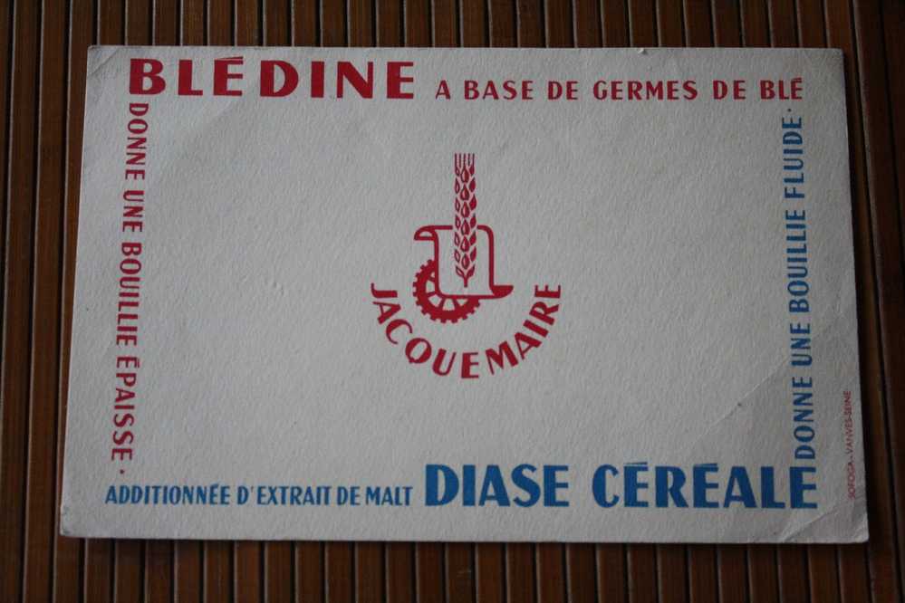 BUVARD PUBLICITAIRE Publicité Surla BLEDINE  DIASE CEREALE LAIT ALMA  PRODUITS JACQUEMAIRE - Food