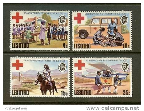 LESOTHO 1976 MNH Stamps Red Cross 195-198 - Croix-Rouge