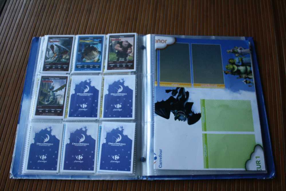 COFFRET COLLECTION DREAMWORKS ANIMATION 108 CARTES> SHREK-MADAGASCAR-KUNG FU PHNDA-DRAGONS MONSTRES ALLIENS ETC...