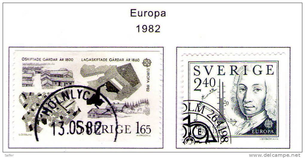 SCHWEDEN / SWEDEN / SVEZIA 1982  Europa CEP  Gest / Used  / Usati - Gebruikt