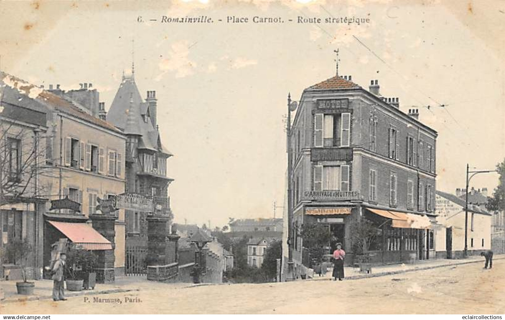 Romainville... Place Carnot.. Hotel - Romainville