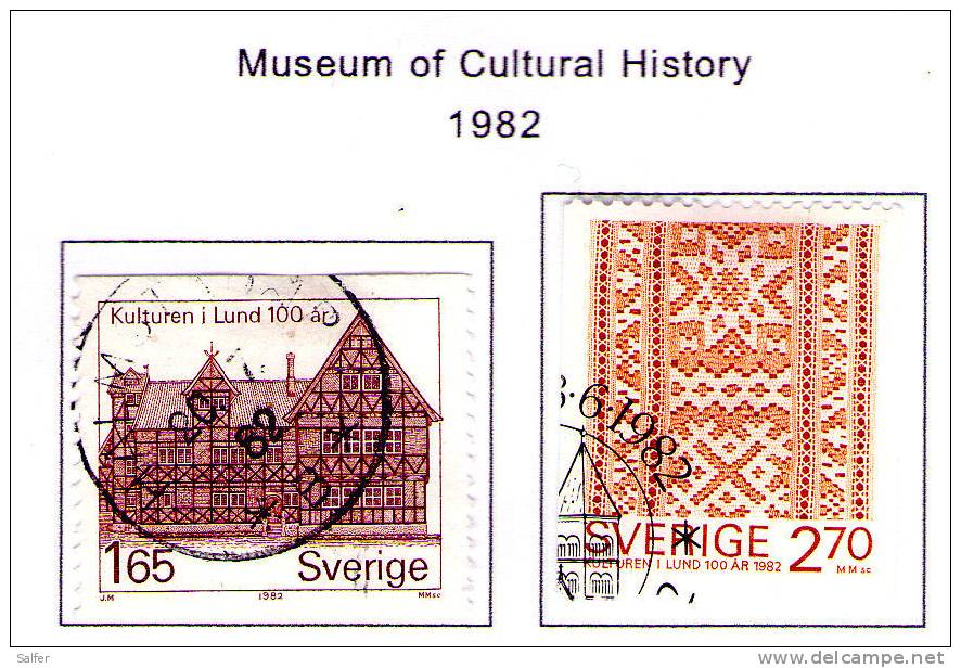 SCHWEDEN / SWEDEN / SVEZIA 1982  Museum Of Cultural History  Gest / Used  / Usati - Gebraucht
