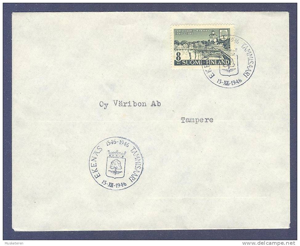 Finland 1946 FDC Cover Stadt Tammisaari (Ekenäs) - FDC