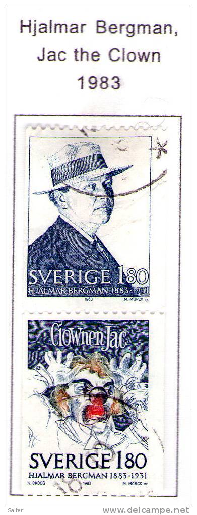 SCHWEDEN / SWEDEN / SVEZIA 1983 Jack The Clown Gest / Used  / Usati - Used Stamps