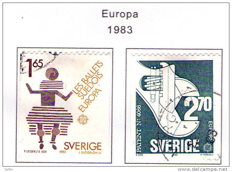 SCHWEDEN / SWEDEN / SVEZIA 1983 Europa CEPT  Gest / Used  / Usati - Usati