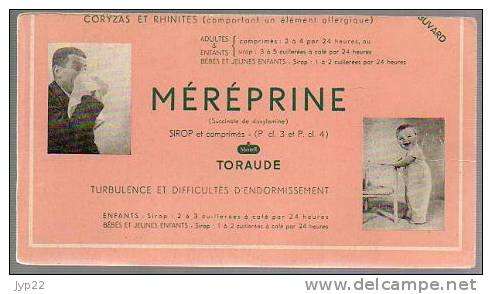 Vieux Buvard Méréprine Laboratoire Merrell Toraude - Pharmacie Médicament Sirop Maladie Coryza Rhinite ... - Chemist's