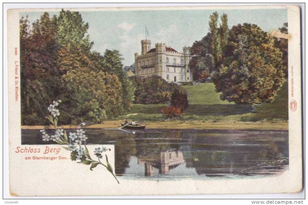 Schloss Berg Am Starnberger See Um 1900 - Starnberg