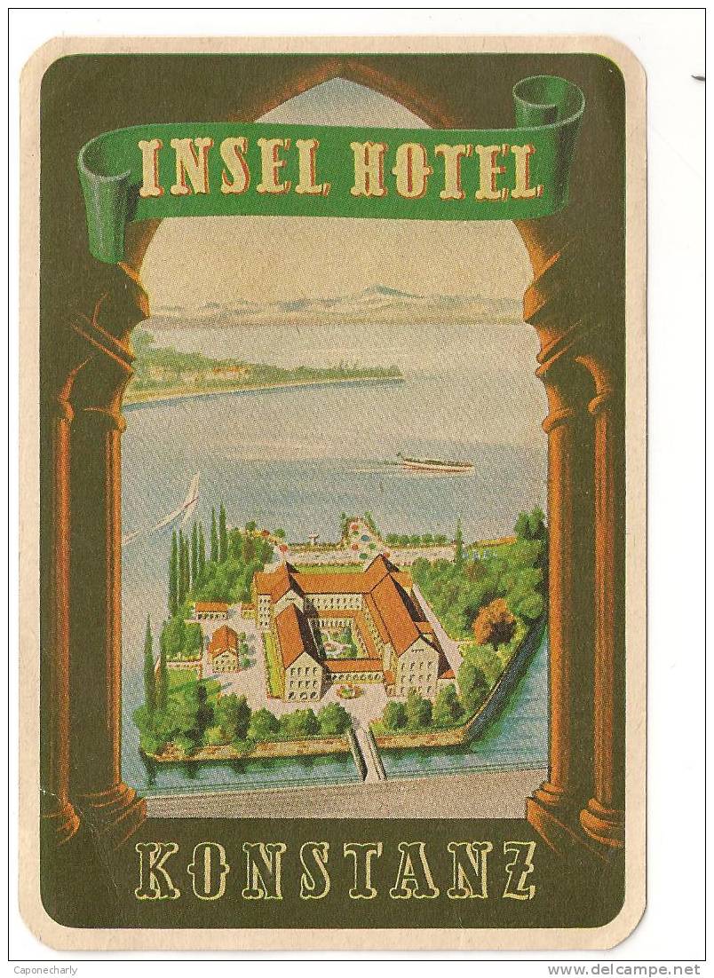 INSEL HOTEL KONSTANZ AUCUNE TRACE DE COLLE ETAT NEUVE ETIQUETTE HOTEL - Hotel Labels