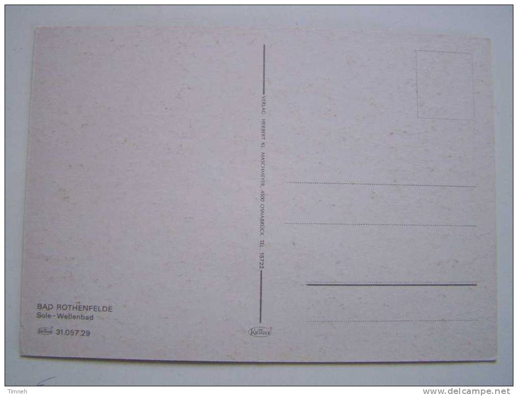 CPM.BAD ROTHENFELDE- Piscine- Curistes-Verlag Herbert KL.MASCHMEYER- - Bad Rothenfelde