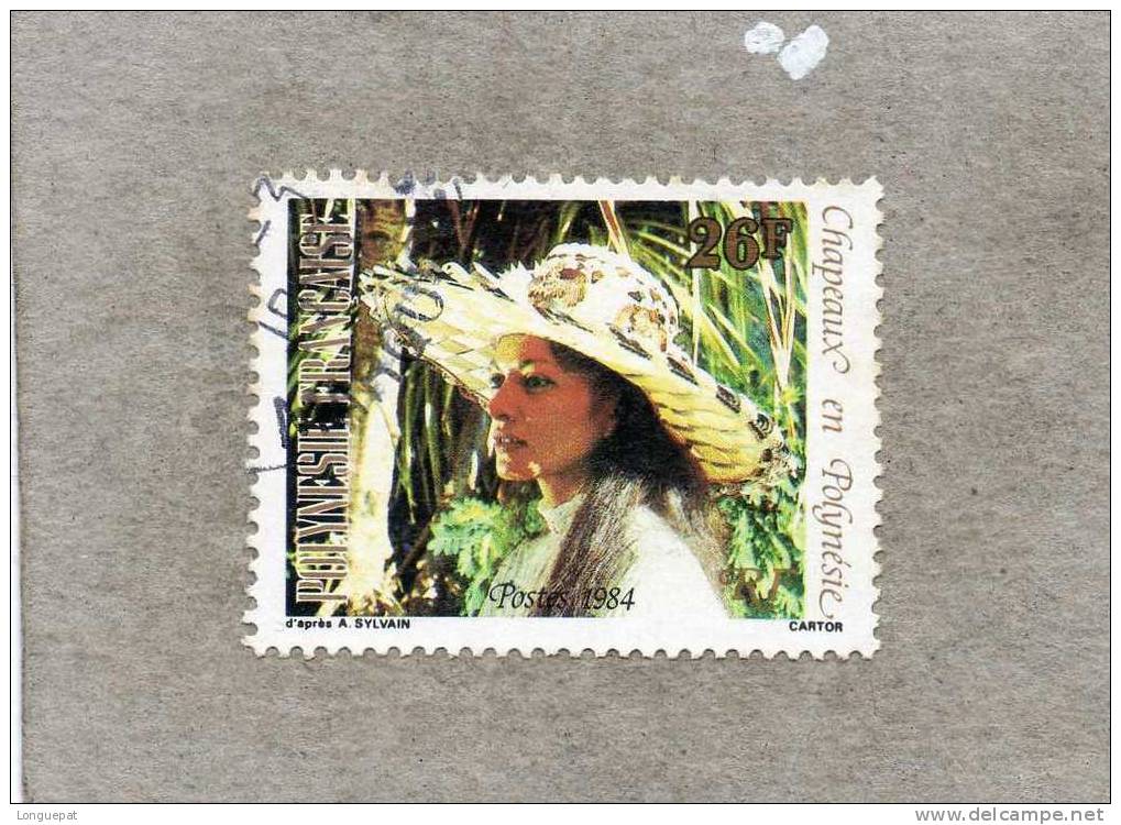 POLYNESIE Française : Chapeau En  Polynésie : Chapeau En écorce Et Bambou -Artisanat - Coutume - Culture - - Used Stamps