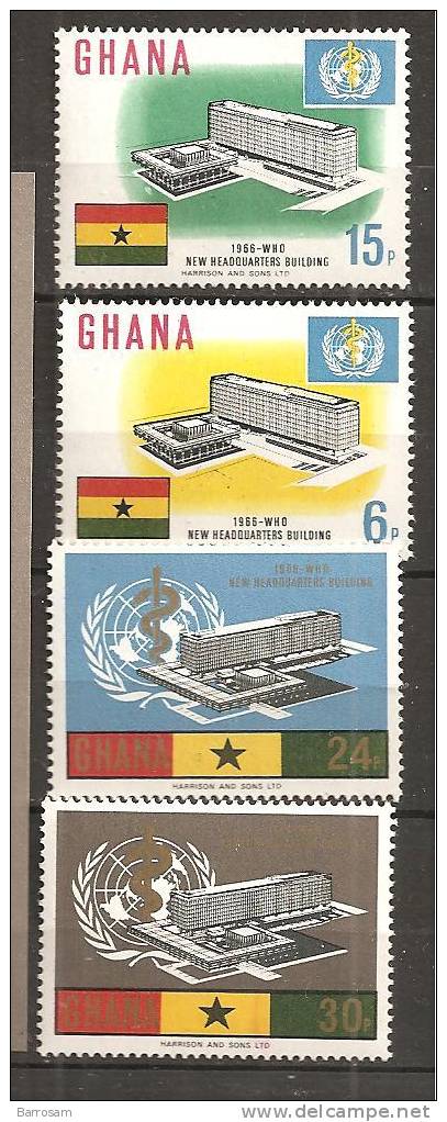 Ghana1966: WHO Michel257-60 Mnh** - OMS