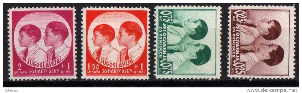 U-52  JUGOSLAVIA KINGDOM REGNO PERSONS  NEVER HINGED - Unused Stamps