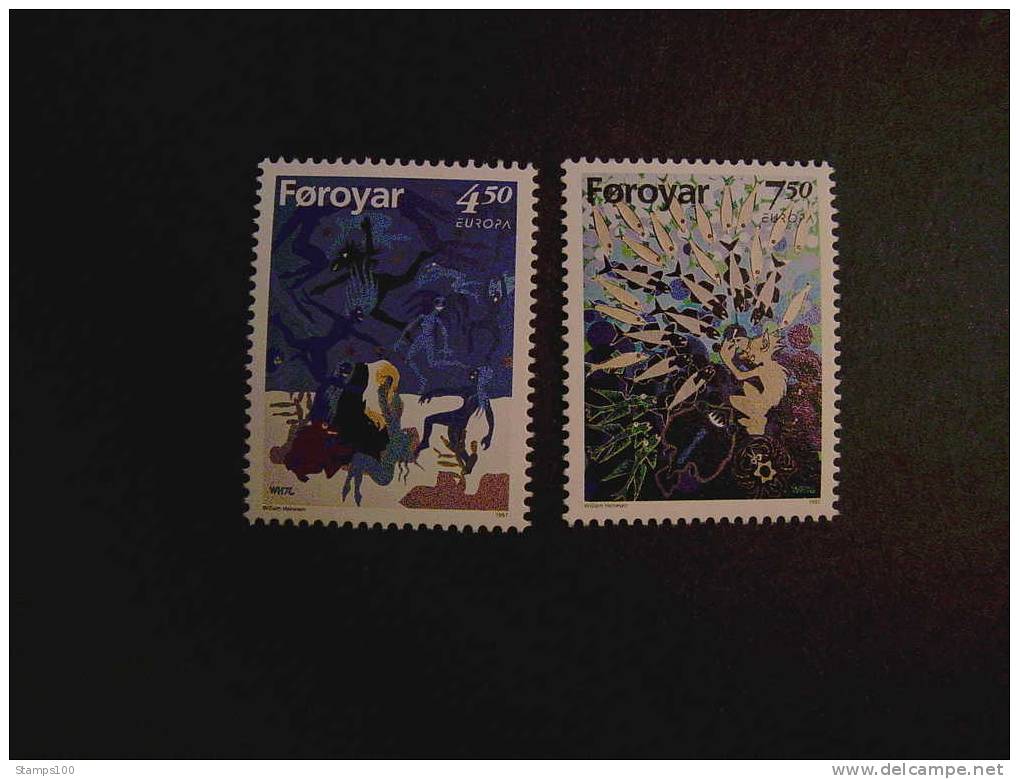 FAROE ISLANDS, FAROER      1997 CEPT     MNH **  MI  317/18  (024106-080/015) - 1997