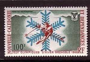 N.CALEDONIE-.P.A.N°96** J.O. DE GRENOBLE - Unused Stamps