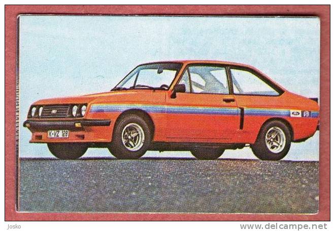 FORD ESCORT - Usa ( Croatian Vintage Card ) Car Automobile Auto Cars Automobiles Autos Oldtimer Oldtimers - Other & Unclassified