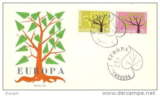 LUXEMBOURG 1962 EUROPA CEPT FDC - 1962