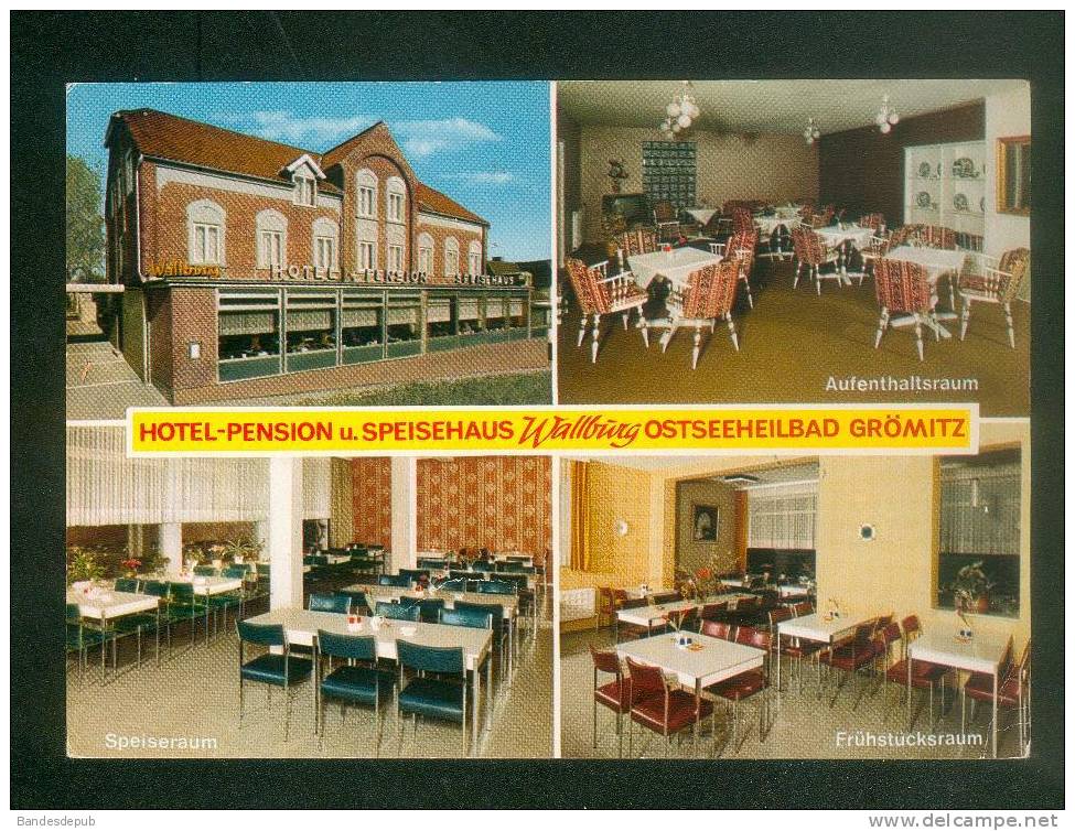 CPSM - Wallburg - Hotel Pension U. Speisehaus - Ostseeheilbad Grömitz ( Multivues ) - Grömitz