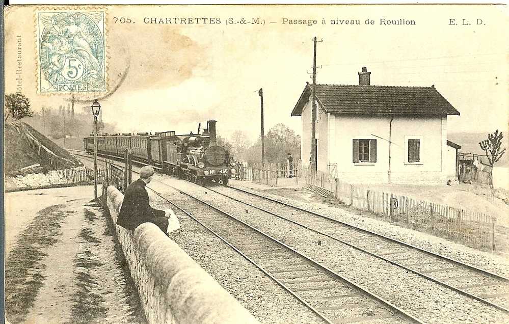 77 - CHARTRETTES - Passage à Niveau De Rouillon - Autres & Non Classés