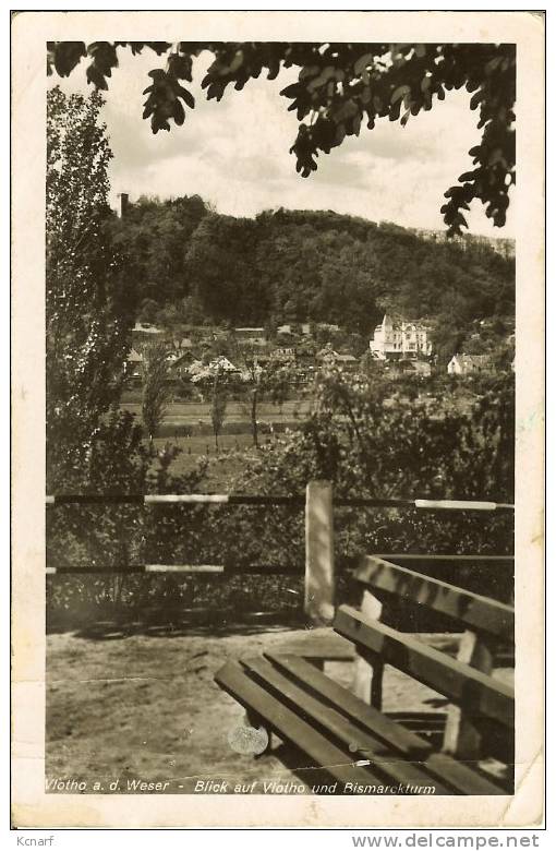 CP De VLOTHO A. D. Weser " Blick Auf Vlotho Und Bismarckturm " - Vlotho