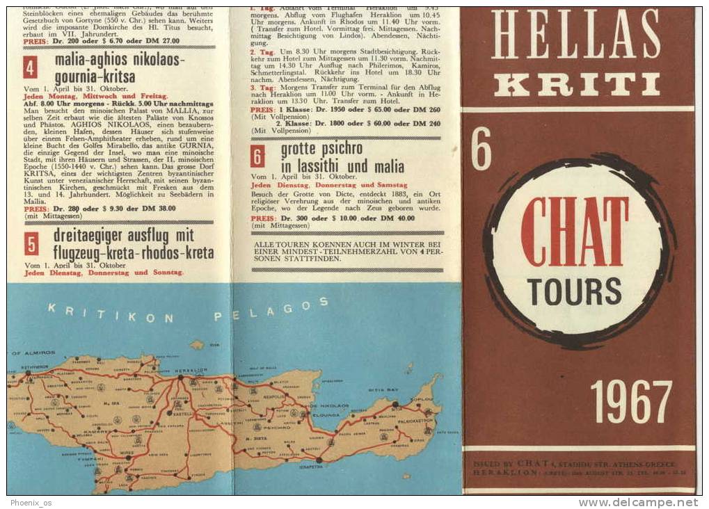 GREECE - HELLAS, Kriti, Travel Guide, 1967. - Europa