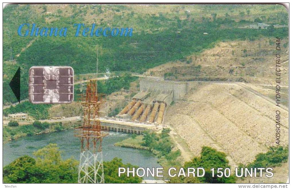 GHANA HYDRO ELECTRIC DAM BARRAGE HYDRO ELECTRIQUE 150U UT 01.98 50000 EX - Ghana