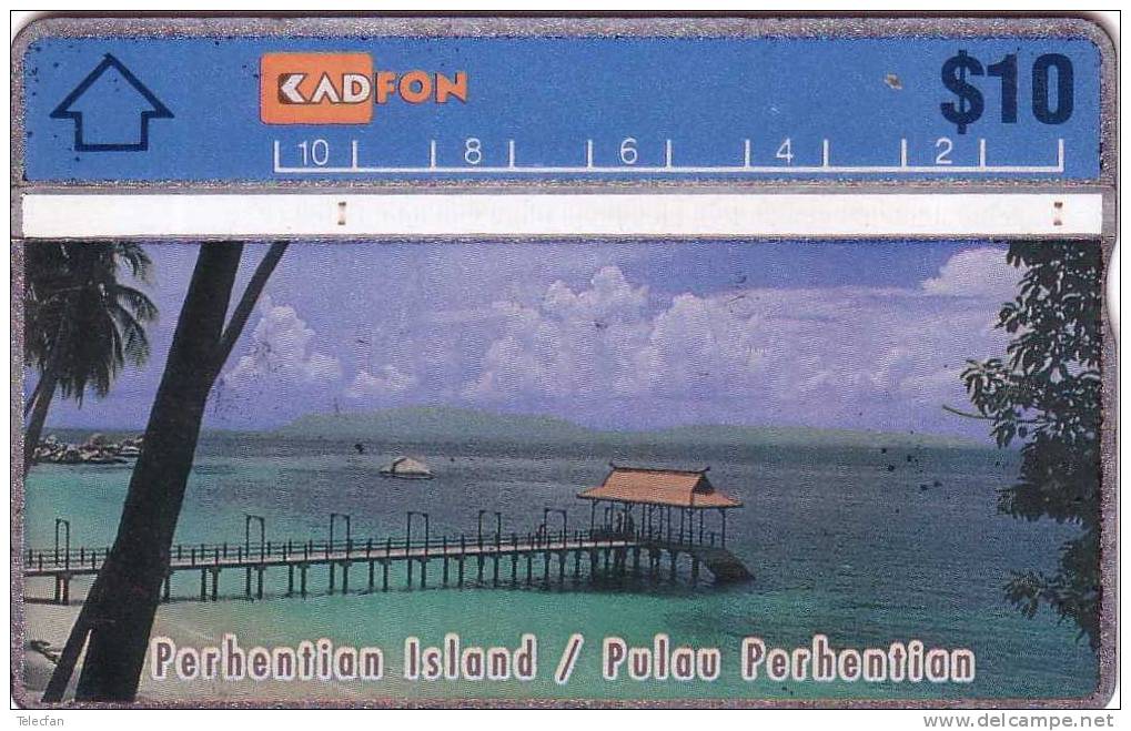 MALAYSIE PLAGE BEACH PERHENTIAN ISLAND KADFON 10$  RARE  UT N° 108C.... - Malasia