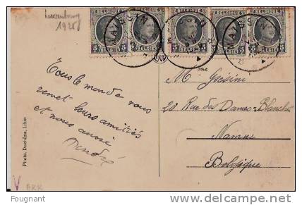 BELGIQUE : MAISSIN (Luxembourg):Route De Jehonville.1925.Oblit.MAI SSIN.Carte Envoyée à NAMUR. - Paliseul