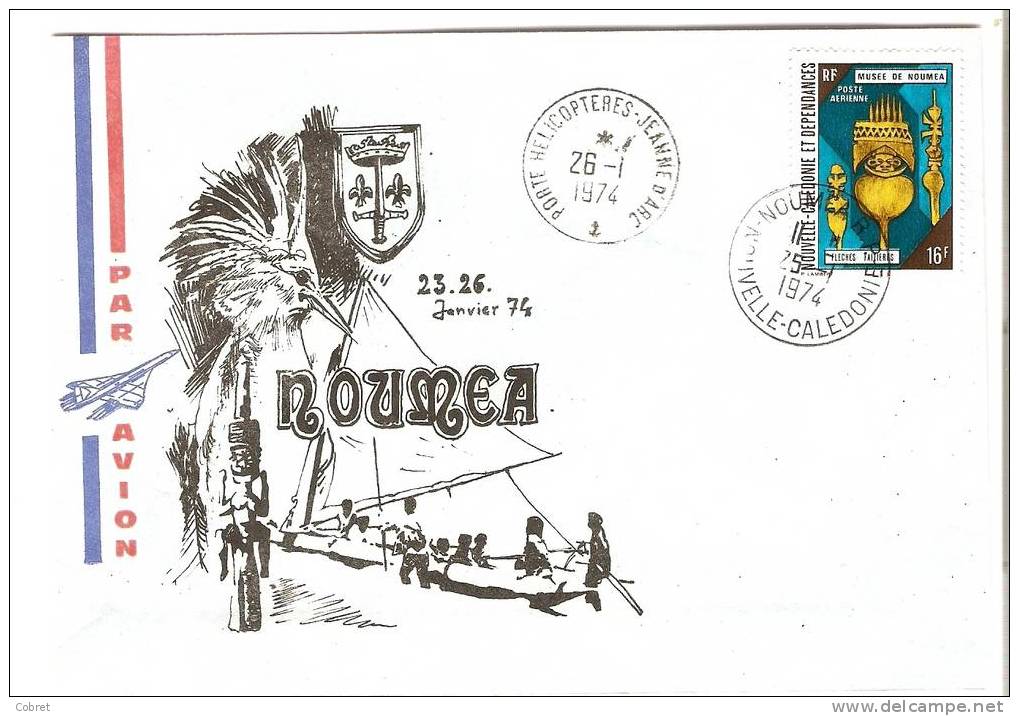 JEANNE D´ARC - Nouvelle Caledonie 25-26/01/1974 - Poste Navale