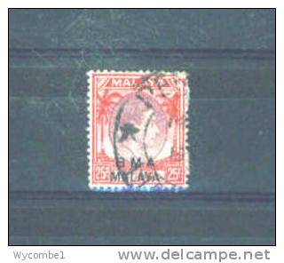 MALAYA (BRITISH MILITARY ADMINISTRATION) - 1945 George VI 25c FU - Malaya (British Military Administration)