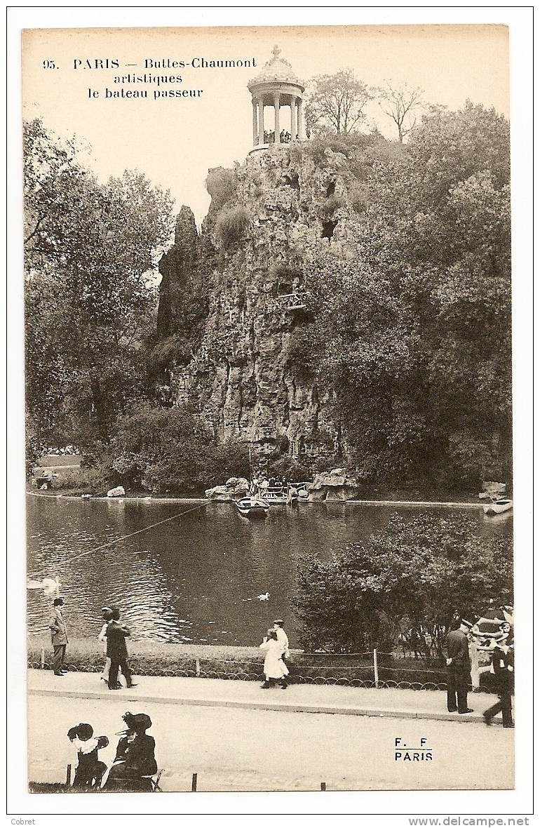 PARIS - Buttes Chaumont, Le Bateau Passeur - Arrondissement: 19