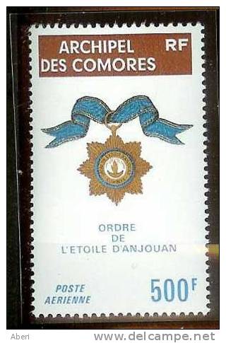 COMORES  PA 58**  - ORDRE De L´ETOILE D´ANJOUAN - Poste Aérienne