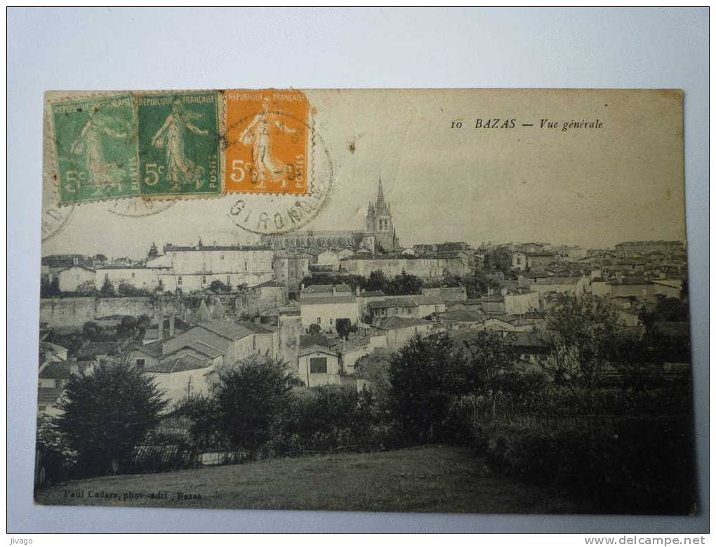 BAZAS  (Gironde)  :  Vue  Générale - Bazas