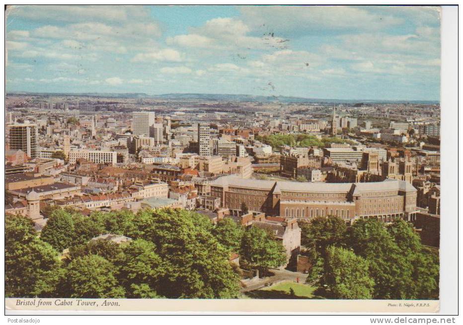 (UK356) BRISTOL FROM CABOT TOWER. AVON ..... John Hinde - Bristol