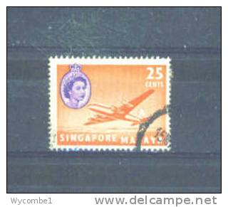 SINGAPORE - 1955 Elizabeth II  25c FU - Singapur (...-1959)