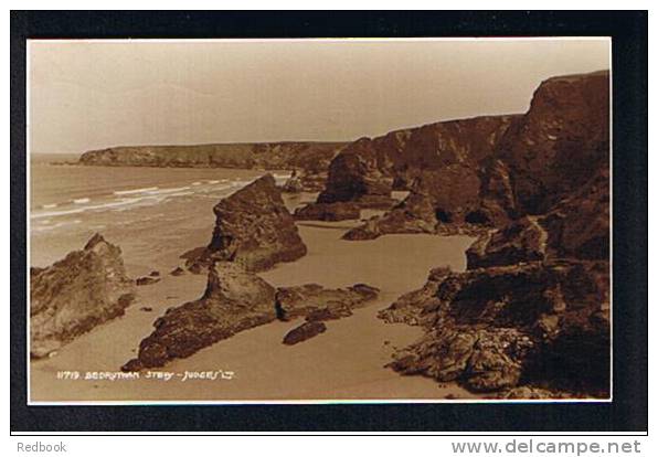 RB 652 -  1936 Judges Real Photo Postcard Bedruthan Steps Near Newquay Cornwall - Newquay