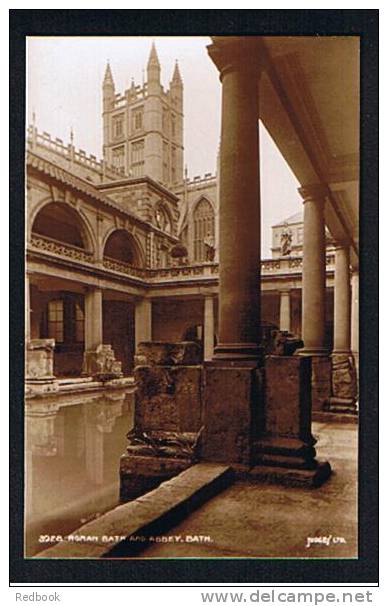 RB 652 -  Judges Real Photo Postcard Roman Bath & Abbey Bath Somerset - Bath