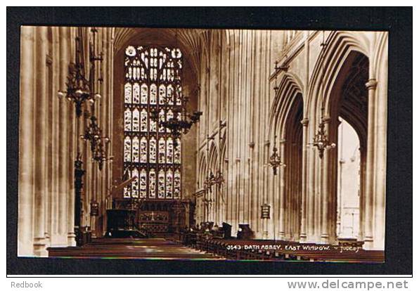 RB 652 -  Judges Real Photo Postcard Bath Abbey  East Window Somerset - Bath