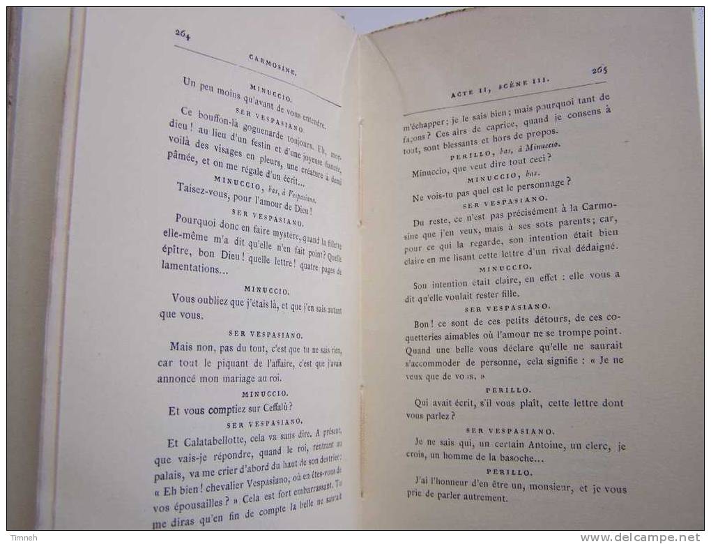 OEUVRES DE Alfred De Musset-comédies Et Proverbes-1950 Librairie Alphonse Lemerre- - Autores Franceses