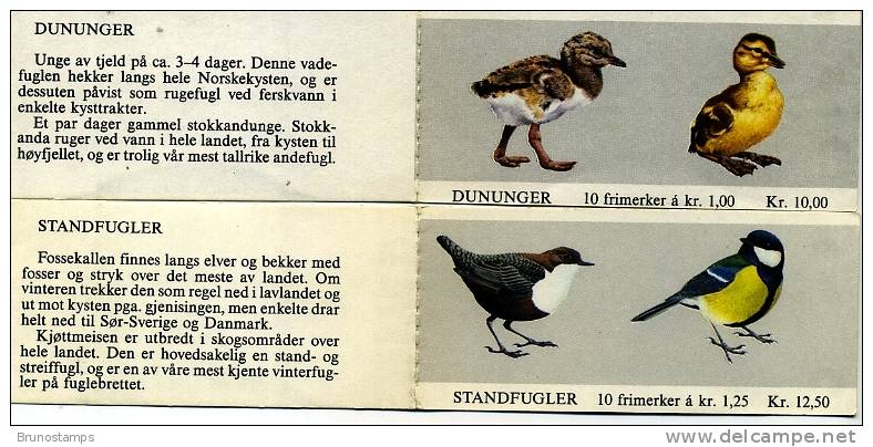 NORWAY/NORGE - 1980  BIRDS  BOOKLETS (2)   MINT NH - Carnets