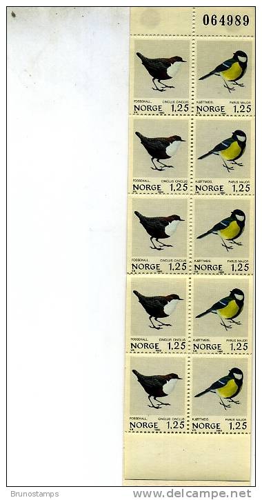 NORWAY/NORGE - 1980  BIRDS  BOOKLET   MINT NH - Carnets