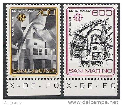 1987 San Marino   Yv  148-9   Mi. 1354-5** MNH Europa - 1987