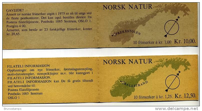 NORWAY/NORGE - 1976  VIEWS  BOOKLETS  (2)   MINT NH - Carnets