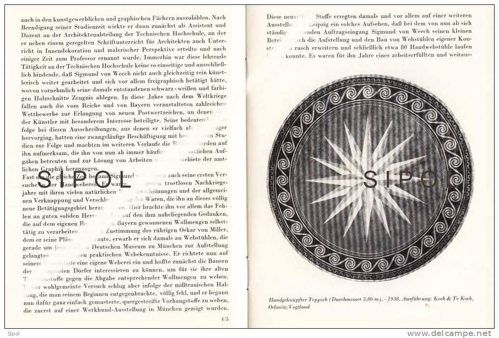 Sigmund Von Weech Entwürfe-Graphik-Textilien - Berlin 1941 Ulrich Riemerschmidt Verlag - Grafica & Design