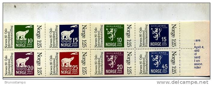 NORWAY/NORGE - 1978  NORWEX 80  EXPO  BOOKLET   MINT NH - Carnets